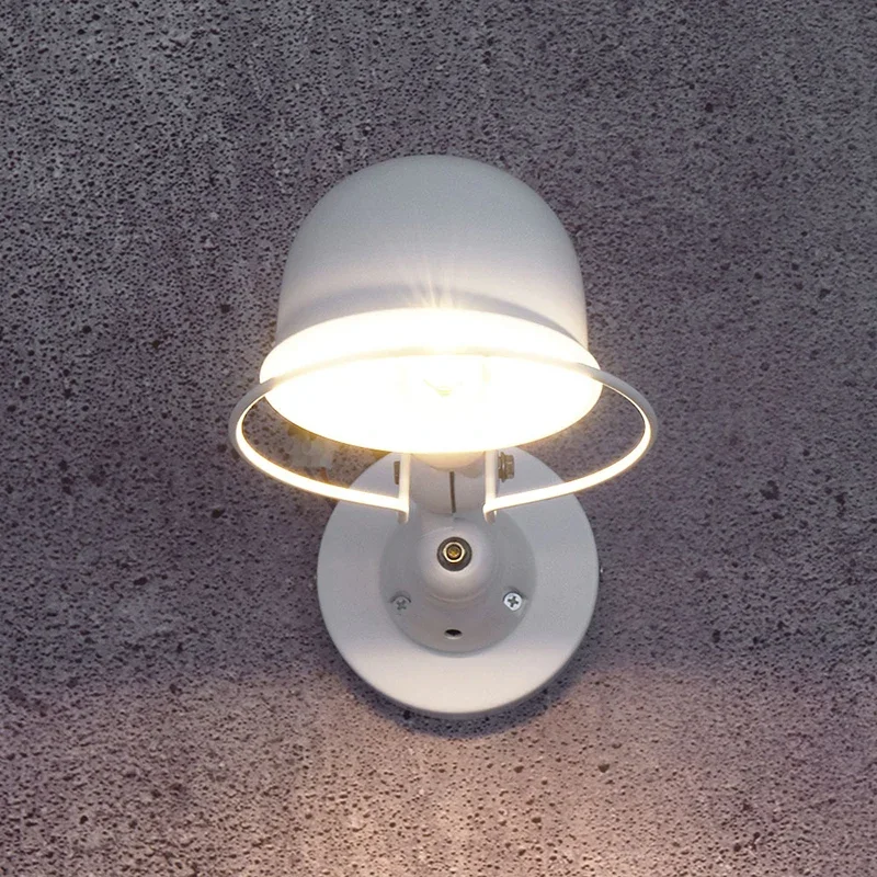 Американский ретро черный светодиодный настенный светильник регулируемый для