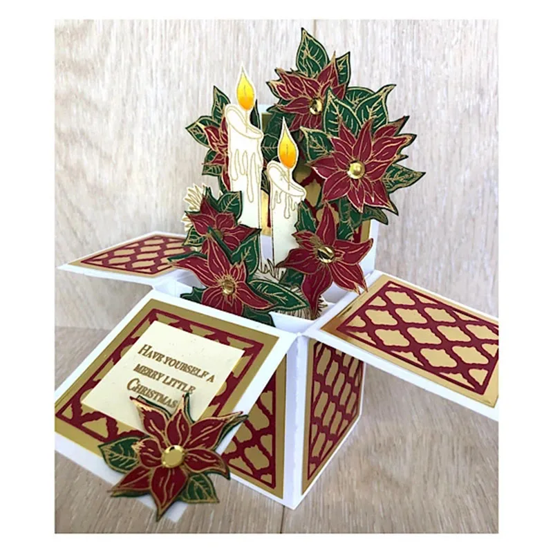 Снежинка в коробке металлические штампы трафареты вырезанные для сделай сам