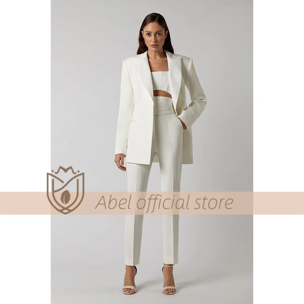 Handcrafted Custom Summer Women's Suit Pants 2-Piece Set - Perfect for Parties, Weddings, and Business Events