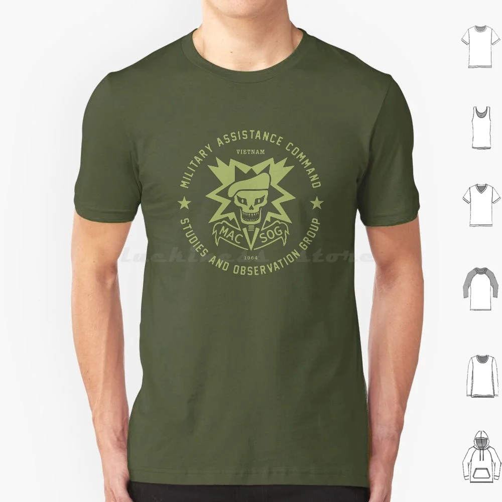 Macv-Sog T Shirt 6Xl Cotton Cool Tee Vietnam War Macvsog Spe
