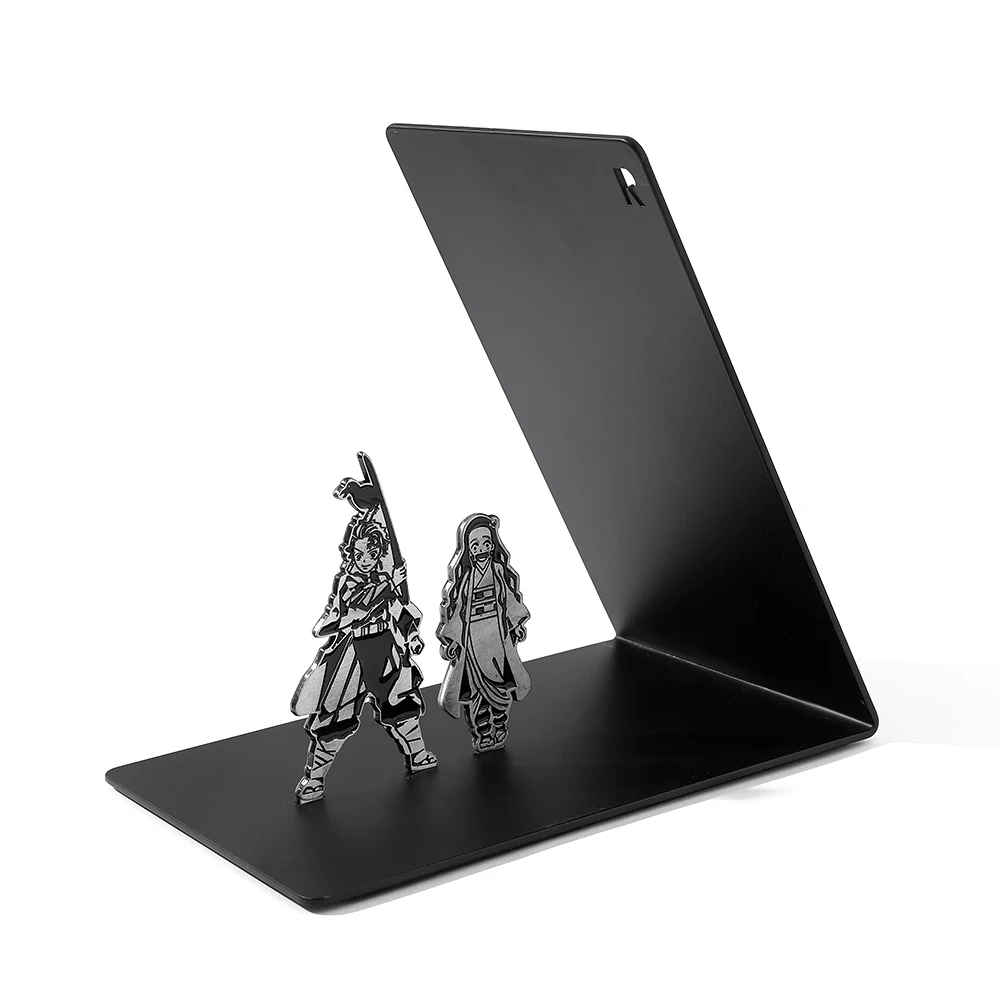 

Demon Slayer Stainless Bookrack Cartoon Kamado Nezuko Kamado Tanjirou BookShelf BOOKENDS Book Holders Child's Birthday Gifts