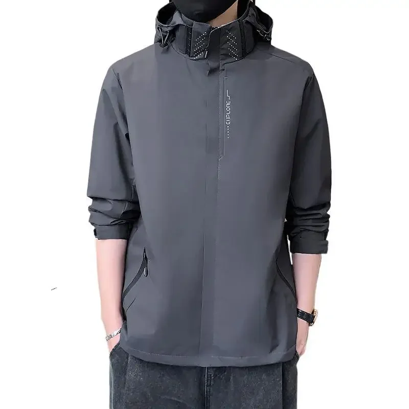 Waterproof Dynamic Charge Clothing Spring Autumn Windproof Removable Hoodie Jacket Outdoor Mountaineering Suit Thin Loose Other