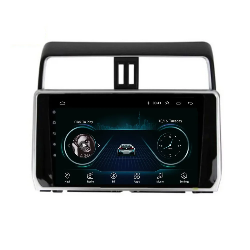 

2 Din Android 12 автомобильное Стерео Радио DVD GPS мультимедийный видеоплеер 5G WiFi камера DSP Carplay для TOYOTA Prado 150 2017 - 2018