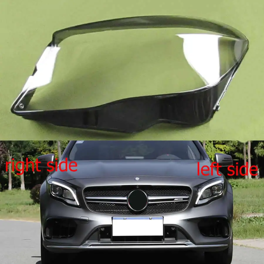 

For Mercedes-Benz GLA W156 2018 2019 2020 Car Accessories Headlamp Cover Transparent Lamp Shade Headlight Shell Lens Plexiglass