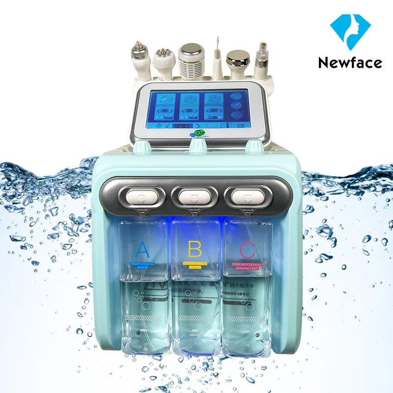 

New arrival High Power 6 In 1 H2O2 Hydra Aqua Peel Small Bubble hydra deep cleaning Skin Care Machine