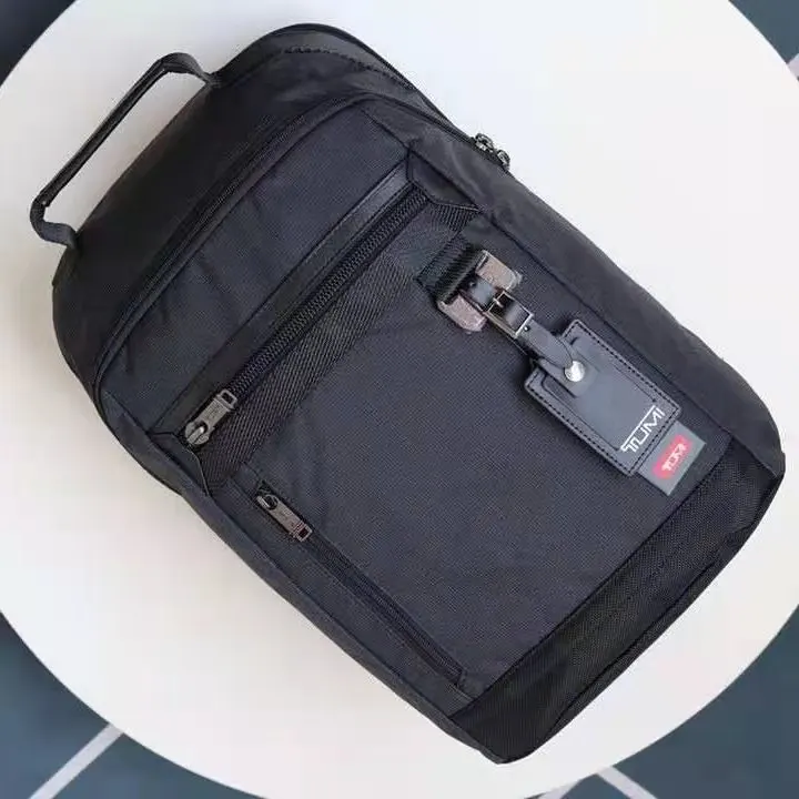 Мужской черный рюкзак из пуленепробиваемого нейлона 69392, деловая повседневная сумка для компьютера