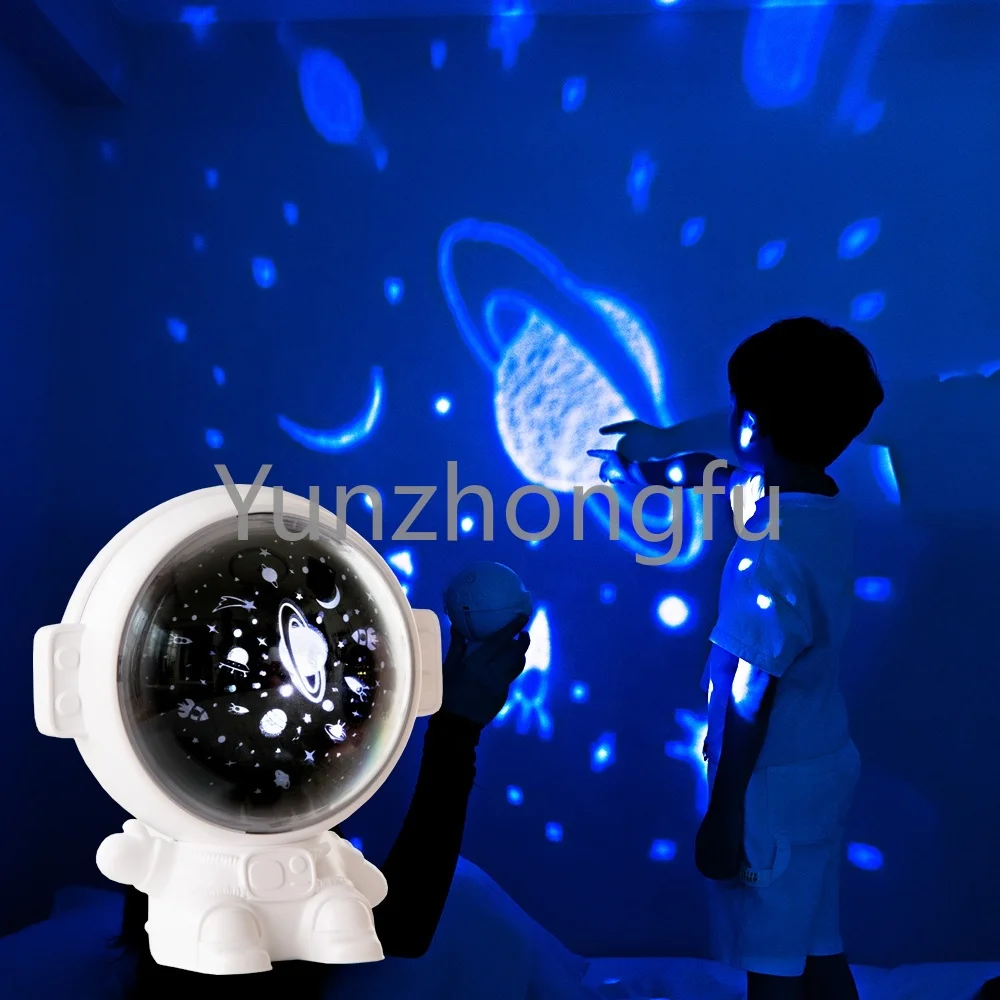 

Mini Cartoon Starry Sky Projector Small Spaceman Astronaut Star Projector Lamp Night Lights