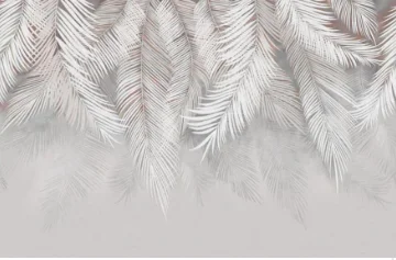 

Самоклеящиеся шелковые обои Beibehang, тропический лес, черно-белые листья