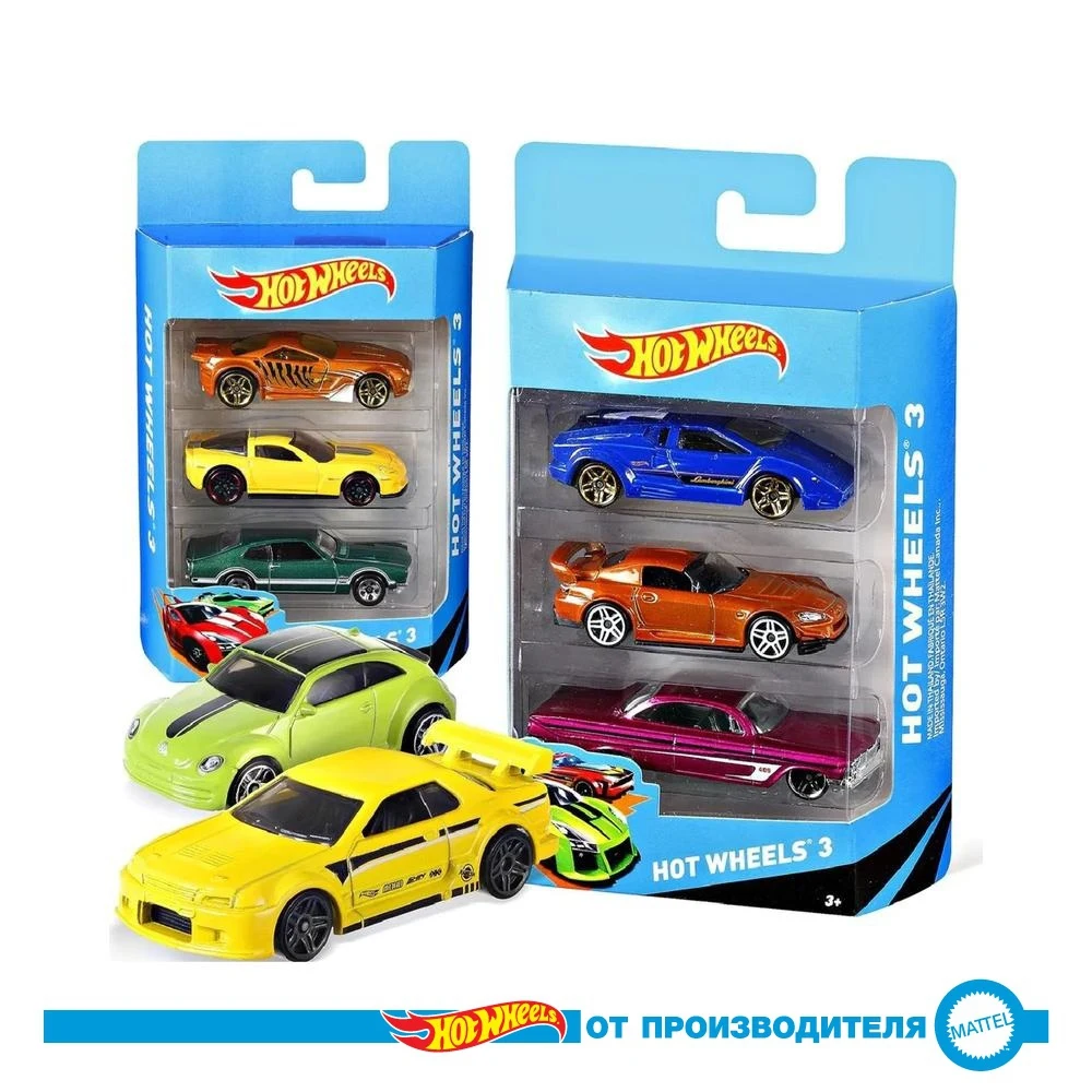 Набор машинок Hot Wheels K5904 коллекционные 3шт в ассортименте |