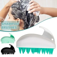 shampoo brush scalp massager clean scalp comb with handle for wet and dry use for home use easy to grip soft shampoo brush