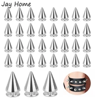 5030 pieces leather cone rivets silver bullet stud spike metal studs with screw for decoration diy bags bracelets clothes shoes