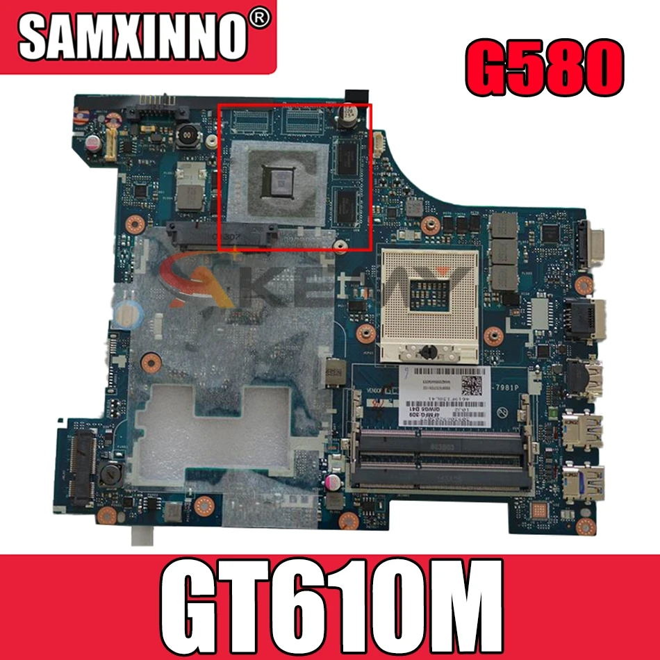 

Материнская плата для ноутбука LENOVO Thinkpad G580 GT610M SLJ8E, 15 дюймов, материнская плата QIWG5 G6 G9 LA-7981P 90002015