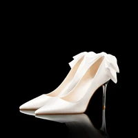 female high heels women shoes silk solid color pointed stiletto increase non slip asakuchi women shoes wedding shoesheels women