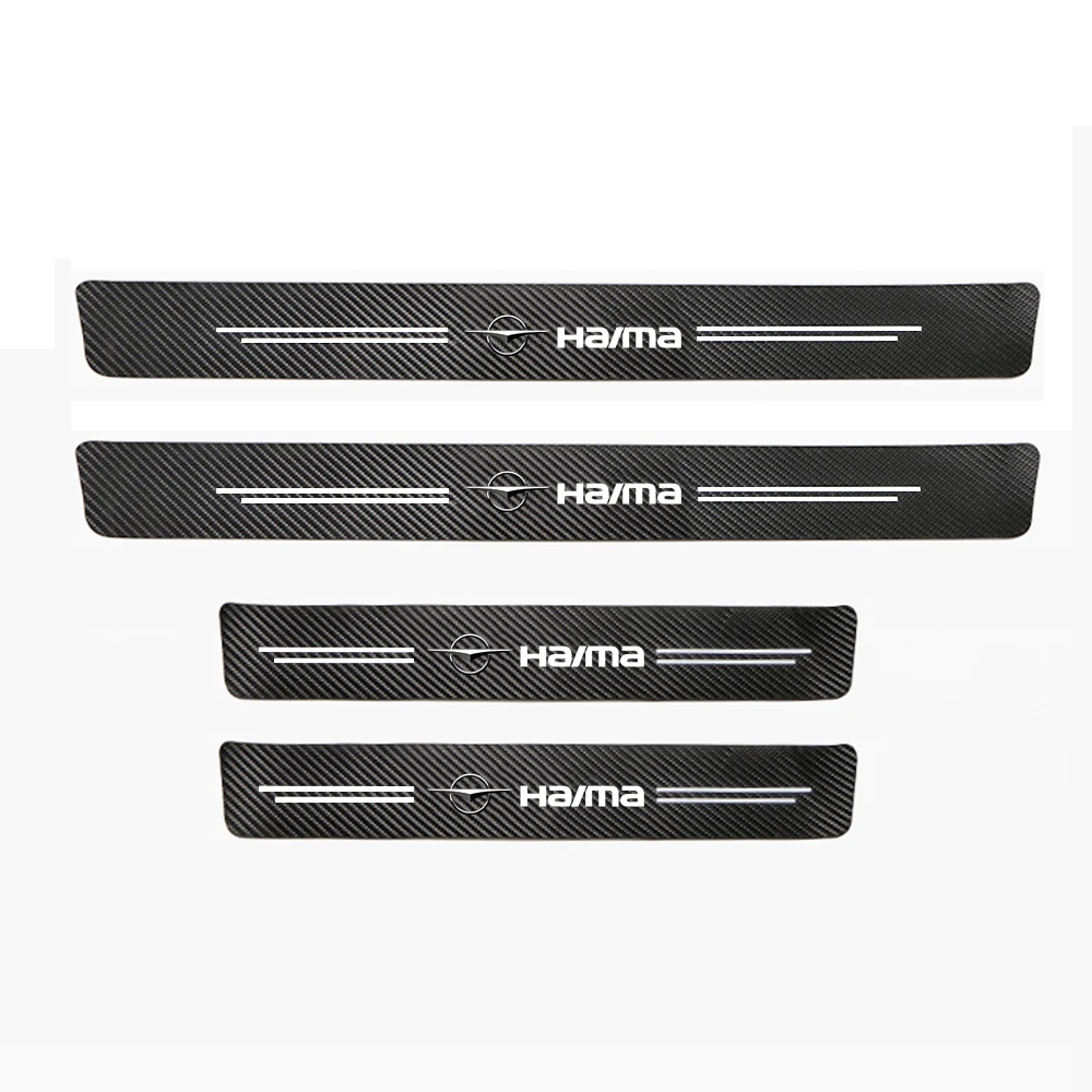 

4 шт., декоративные наклейки на пороги автомобиля Haima S5 Young S7 8S M3 M5 M6 M8 E3 F5 F7 7X 6P