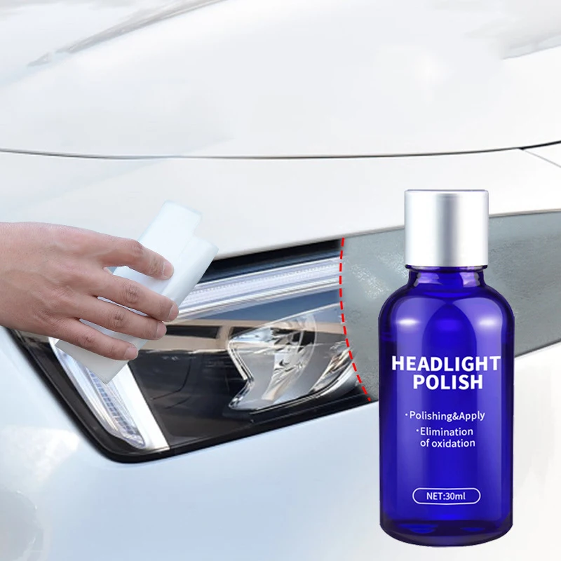 10/30mL Car Headlamp Repair Fluid Tools Set Headlight Retreading Light Scratch Yellowing Polishing Agent Auto Repair Accessories