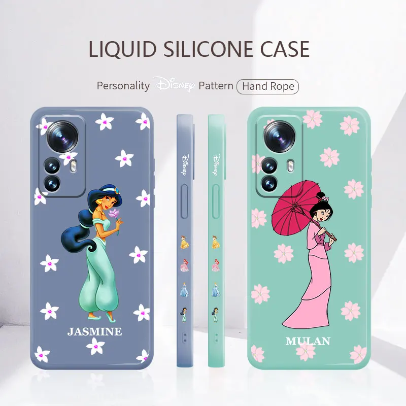 

Celular Disney Princess Mulan Jasmine Lovely Soft Liquid Case for Samsung Galaxy A52 A12 A51 A32 A21s A71 4G 5G A72 A42 Design