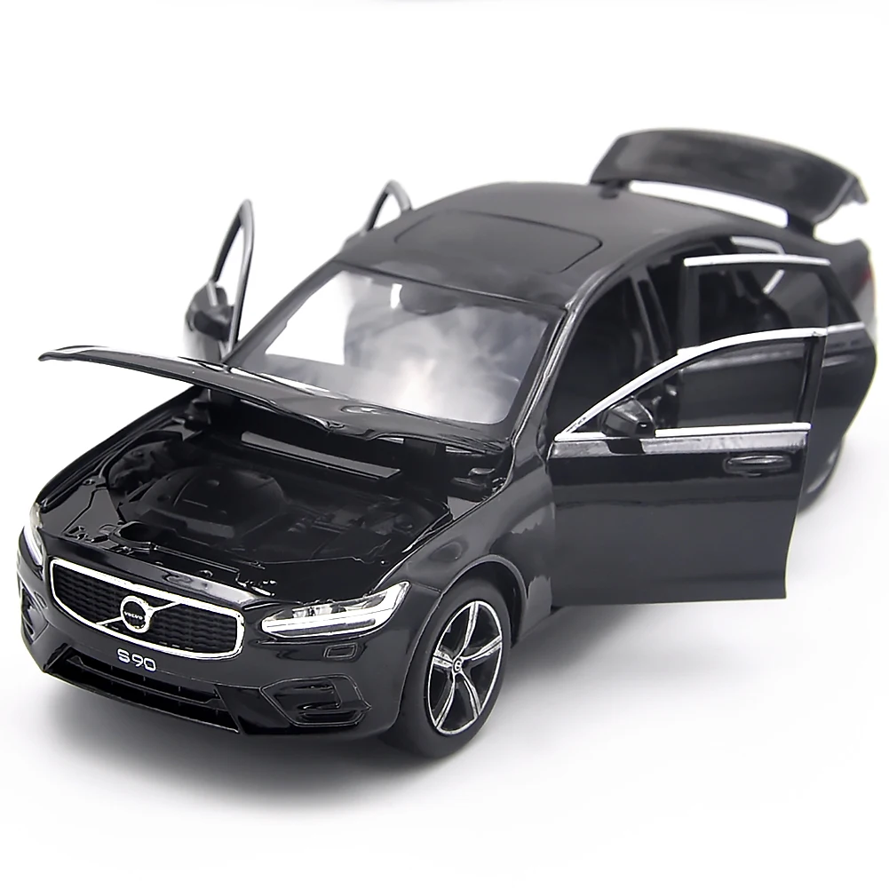 Лицензированный роскошный автомобильный седан 1:32 для VOLVO S90 металлический сплав