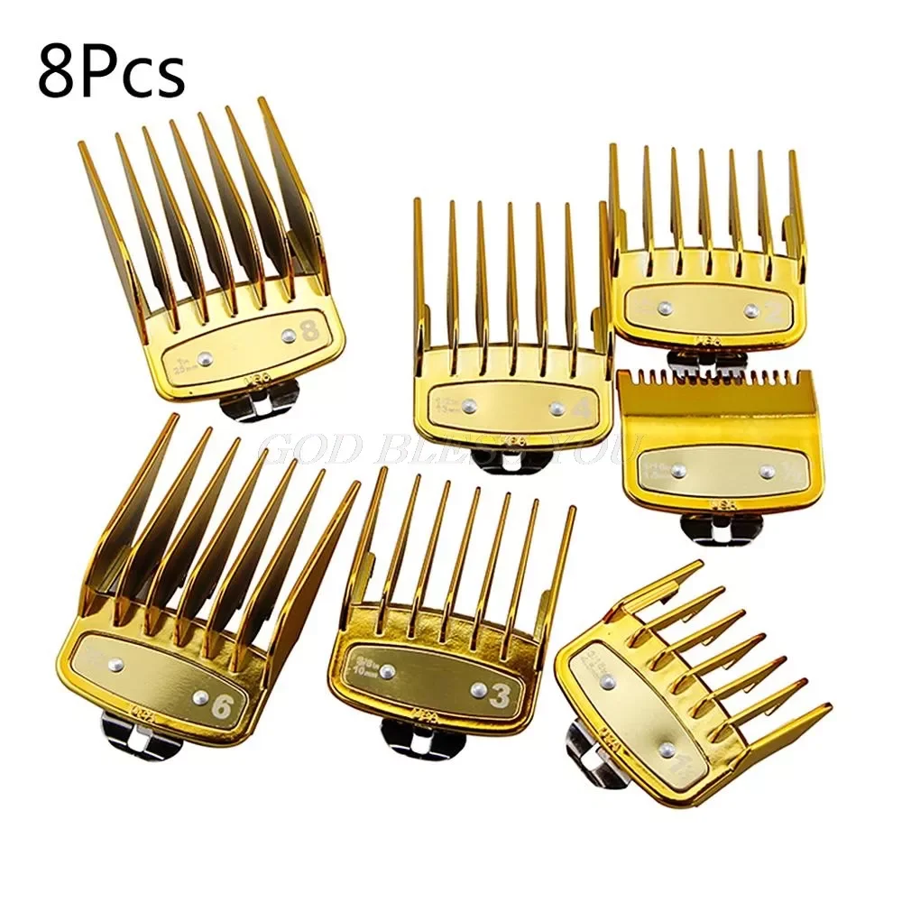 New in Professional Limit Comb Cutting Guide Combs 1.5/3/4.5/6/10/13/19/25MM Set Drop Shipping free shipping dyson airwrap hair