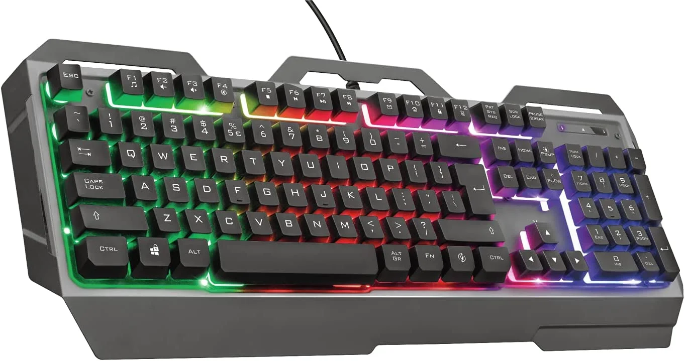 

Gamer Multicolor GXT 856 Torac em Metal Anti-ghosting 12 teclas Multimídia - 23577 , Preto, Grande teclado mecânico gamer