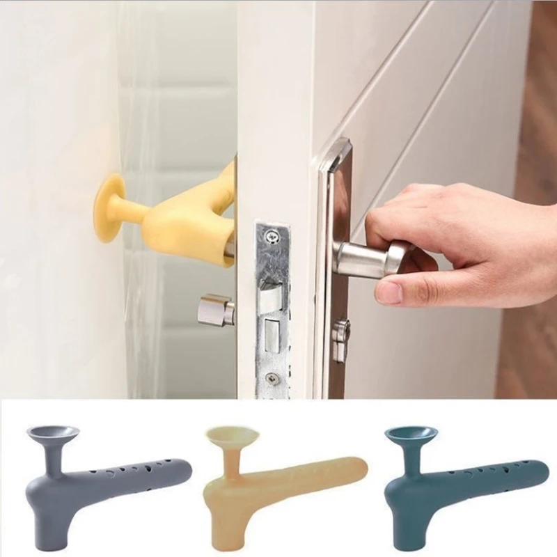 

Silicone Door Handle Stopper Anti-collision Pad Protection Doorknob Wall Mute Pads Silencer Suction Cup Furniture Hardware