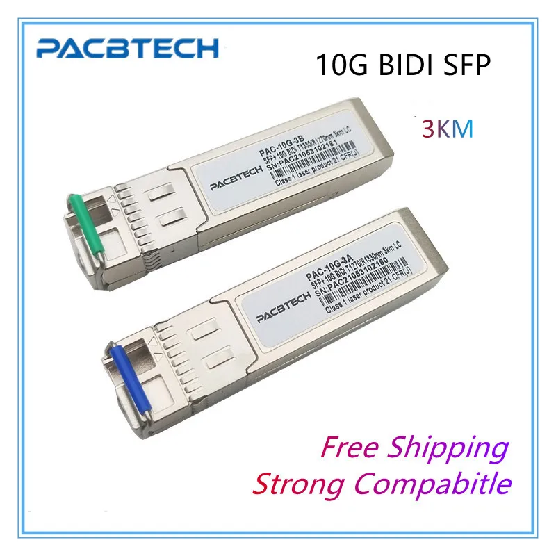 5 пар/Лот 10G SFP + сильная совместимость Mini GBIC 20km/40km/60km/80km WDM BIDI 1270 нм/1330 нм соединитель