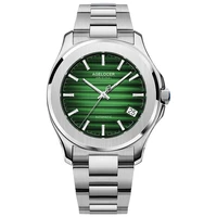 original automatic watch men agelocer mechanical men watches full 316l steel sapphire relogio masculino waterproof green