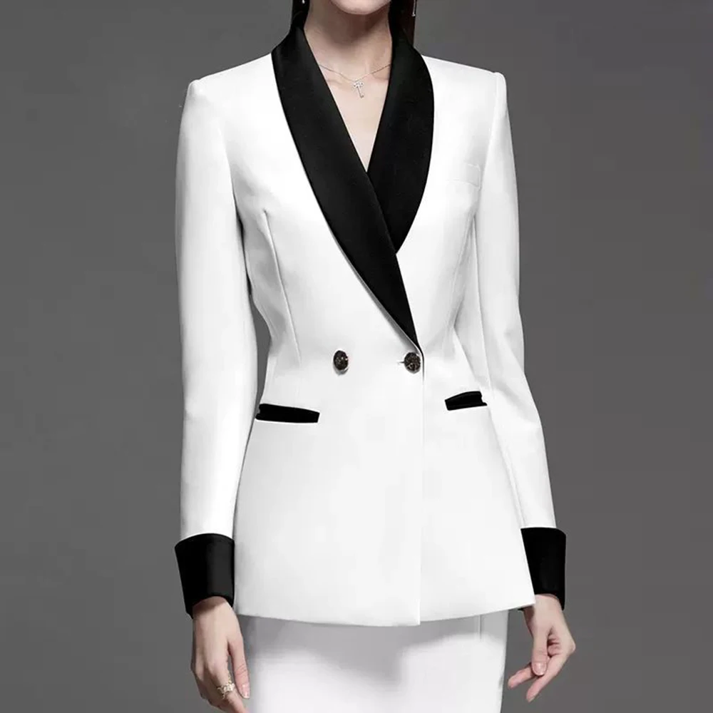 Women New Spring V Neck Single Breasted Blazer & Pants Set Long Suit Elegant 2 Piece Outfits Women Blazer Coat Elegant