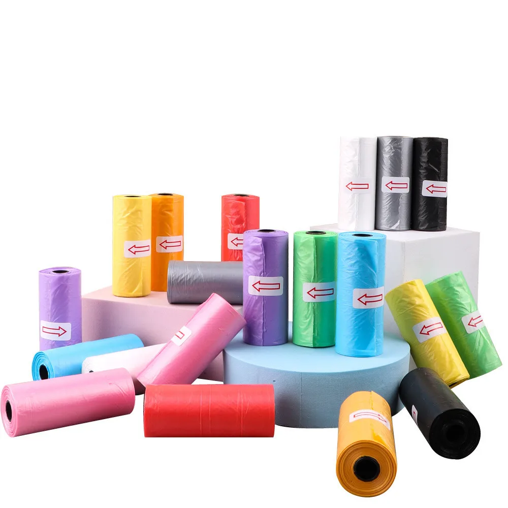 

1Roll Pure Dog Poop Bag 15 Bags/ Roll Large Cat Waste Bags Doggie Outdoor Home Clean Refill Garbage Bag Pet Supplies