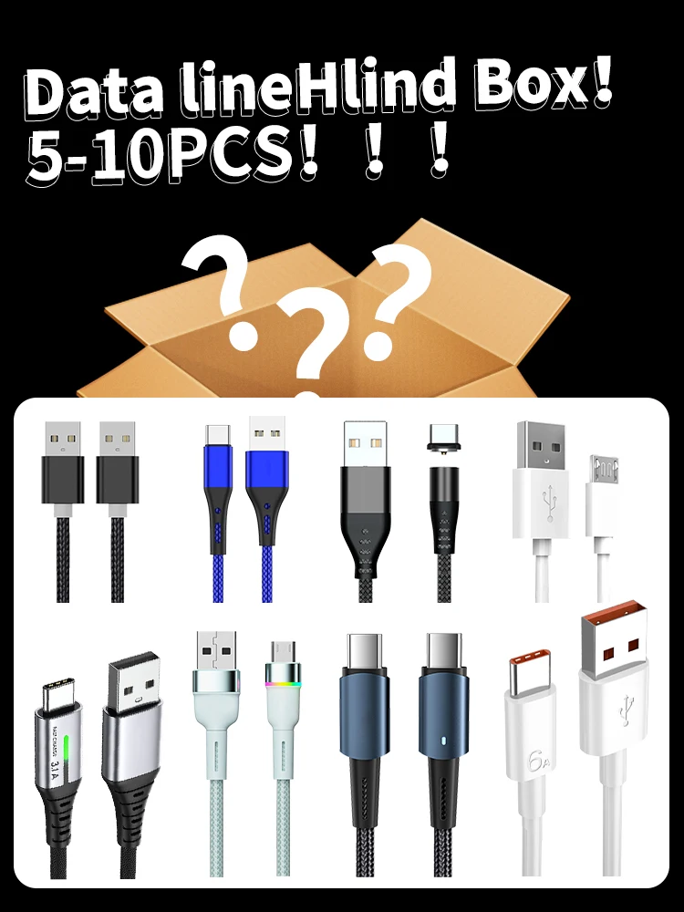 

5-10PCS Data USB Cable for iPhone Charger Charging Cable For Android phone type c xiaomi huawei Samsung Charger Wire For iPad