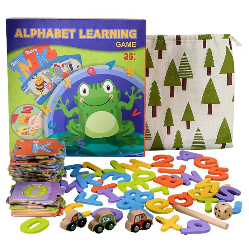 

Alphabet Puzzles Alphabet Puzzle And Number Puzzle Alphabet ABC Numbers Shape And Farm Animals Learning Puzzles Board For Kids