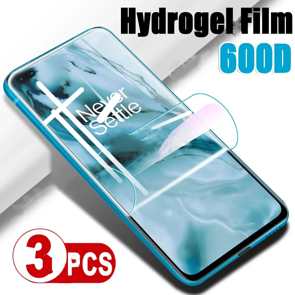 

3PCS Full Cover Hydrogel Film For OnePlus 10 9 8 7 Pro 10T 9RT Nord CE 2 Lite Ace Pro 2T N10 N100 N20 SE N200 Screen Protector