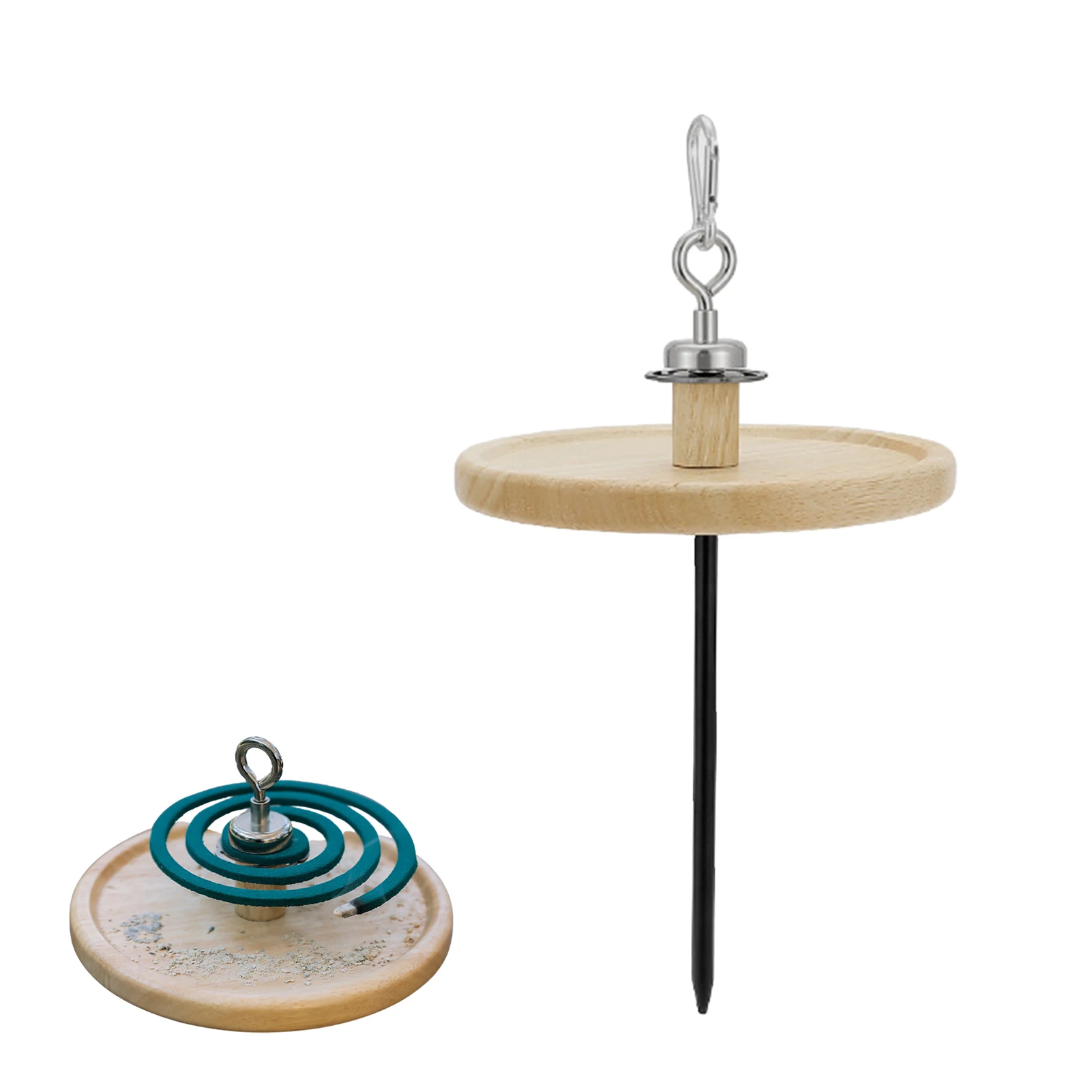 

Oak Incense Coil Holder Portable Detachable Coil Incense Burner Magnetic Suction Design Innovative Incense Burner For Indoor