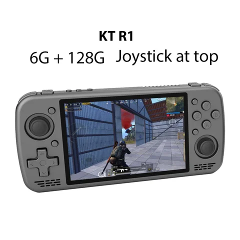 Портативная игровая консоль KT Pocket R1 с сенсорным экраном 4,5 дюйма, G99, 6G, LPDDR4, 128 ГГц, 7000 мАч, Wi-Fi, KTR1, PS2