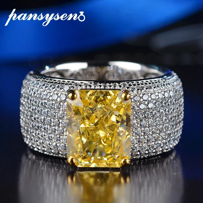 

Женское кольцо из серебра 100% пробы с сияющим сапфиром 9CT