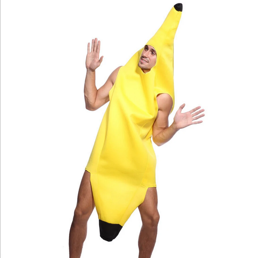 

Adult Men Funny Sexy Banana Cosplay Costume Novelty Halloween Christmas Carnival Party Decorations Fancy Dress