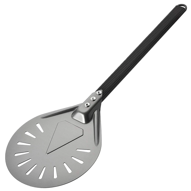 

Hot SV-Turning Pizza Peel With 8 Inch Aluminum Round Pizza Paddle, 23.6 Inch Overall, Outdoor Pizza Oven Accessories