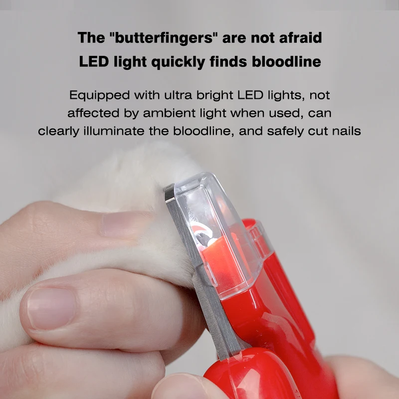 Щипцы для ногтей со светодиодный подсветильник кой триммеры кошек и собак |