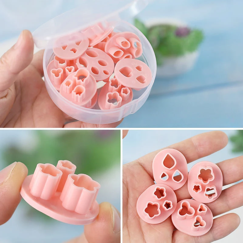 Формы для сережек из мягкой глины 10 шт