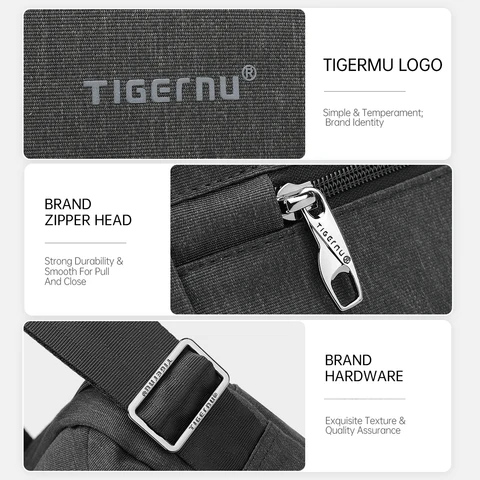 Tigernu мужские сумки-мессенджеры мужские мини-сумки для бизнеса сумка на плечо мужская повседневная сумка через плечо студенческие дорожные сумки на слинге для мужчин