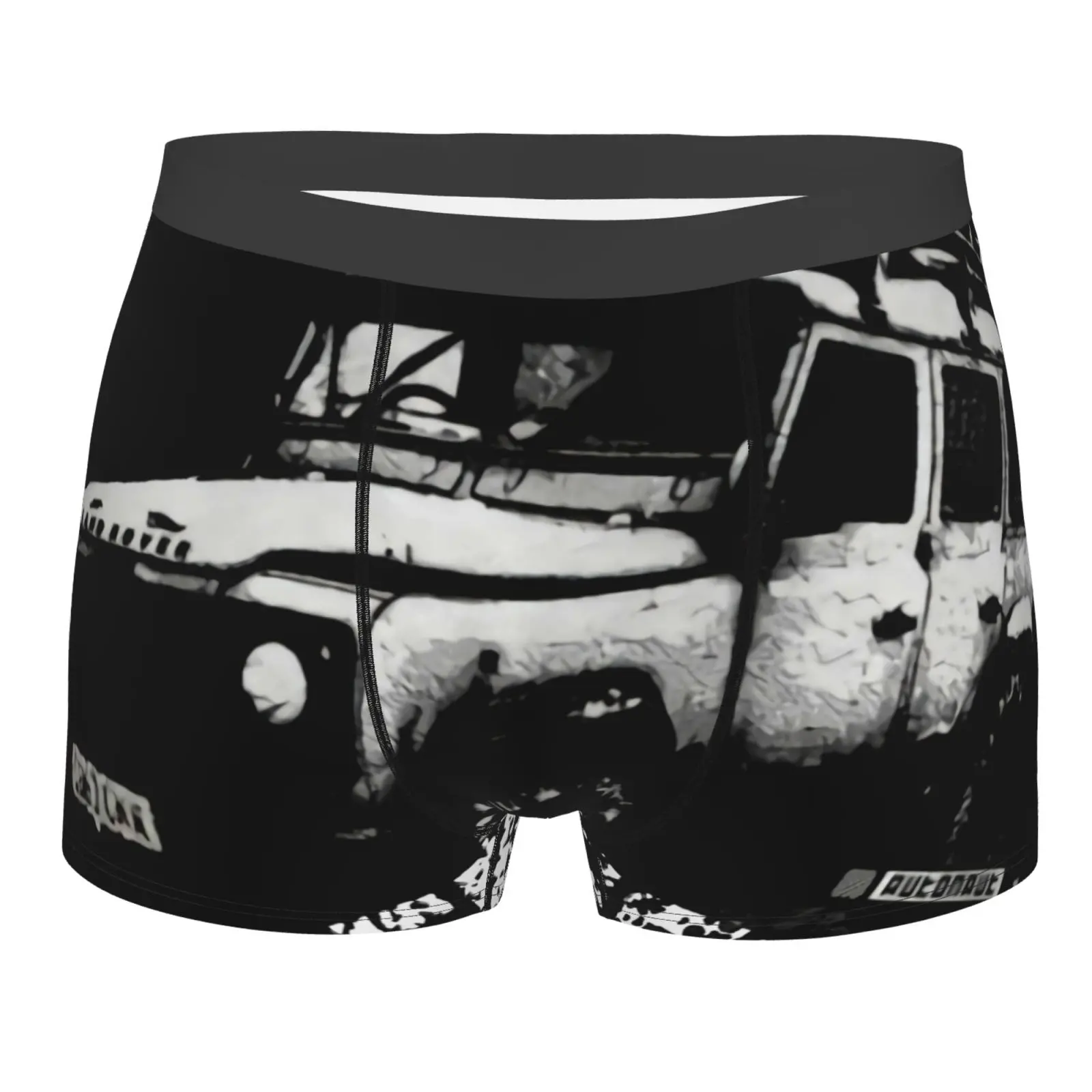 

Land Men's Rover De Illustat Men's Panties Long Leg Men Men's Underpants Polyester With Pocket Gay Men Long U Boxer Shorts Men