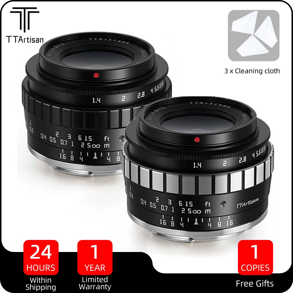 

TTArtisan 35mm f1.4 23mm 17mm 50mm f1.2 f0.95 APS-C Large Aperture MF Prime Lens for Leica Sigma L Mount Camera T T3 CL FP
