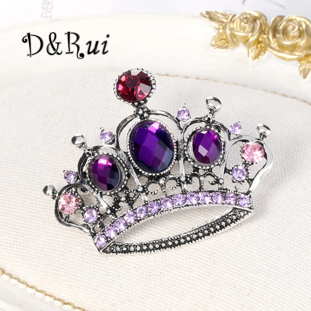 

D&Rui Crown Lapel Pins Metal Backpacks Fashion Jewelry Brooch Christmas Gifts Ideas Decoration Art Aesthetic Brooches for Women