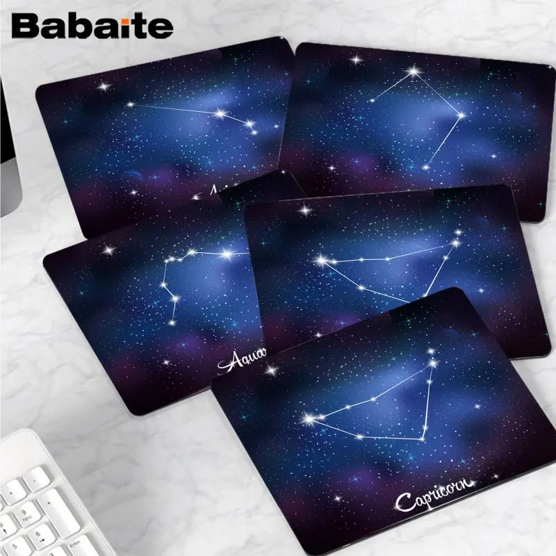 

Babaite Your Own Mats Twelve Constellations Gamer Speed Mice Retail Small Rubber Mousepad Top Selling Wholesale Gaming Pad mouse