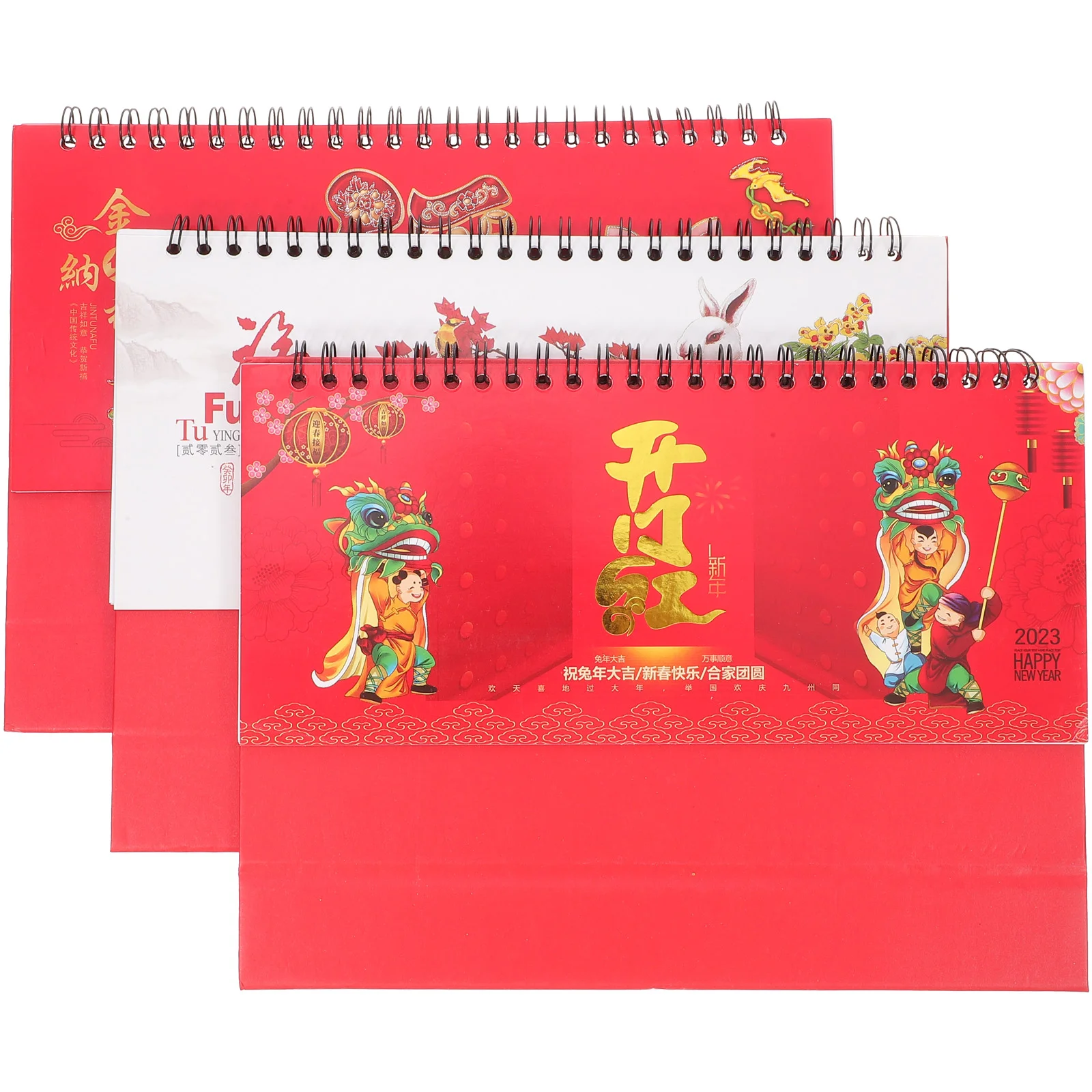 

Calendar Desk Desktop Year 2023Chinese Monthly Academic Standingstand Table Mini Chinese Rabbit Thewall