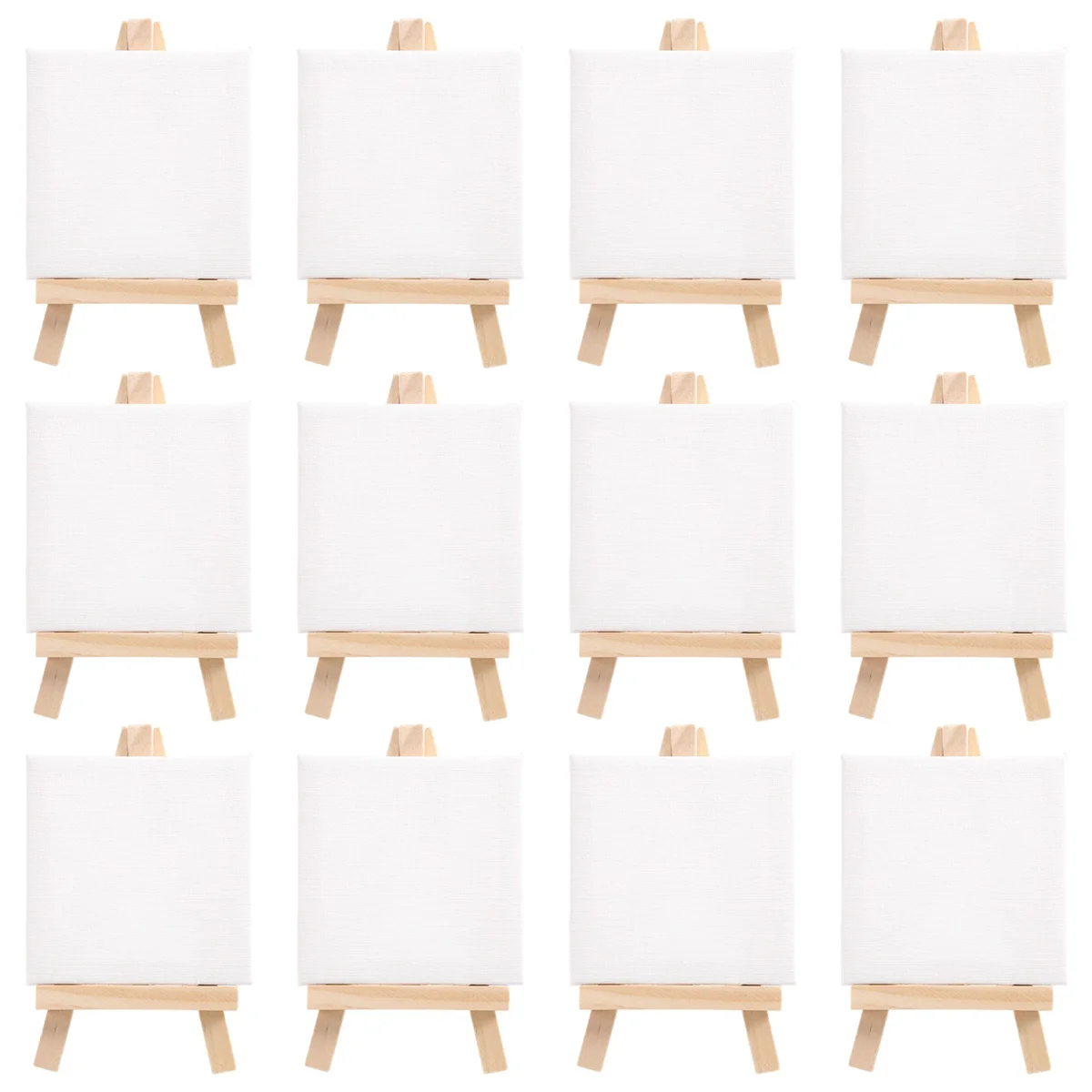 Мини-холст Artists 3 x дюйма и 5-дюймовый мини-мольберт Набор для рисования