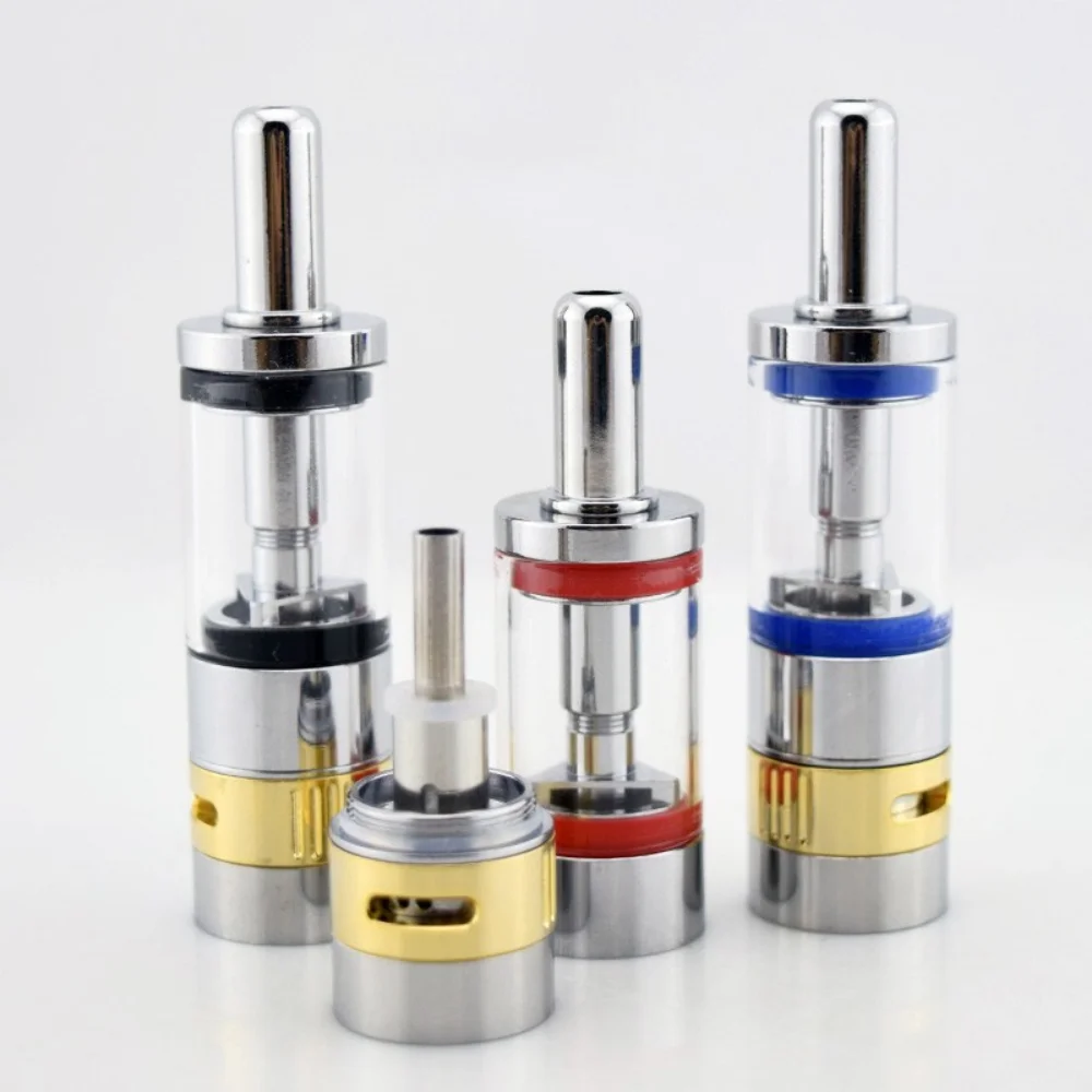 

10pcs M16 Vape Atomizer Tank 2ml 16mm Airflow Control Dual Coil Atomizers For 510 Thread Ecig Battery Vaporizer Cigarette Vapor