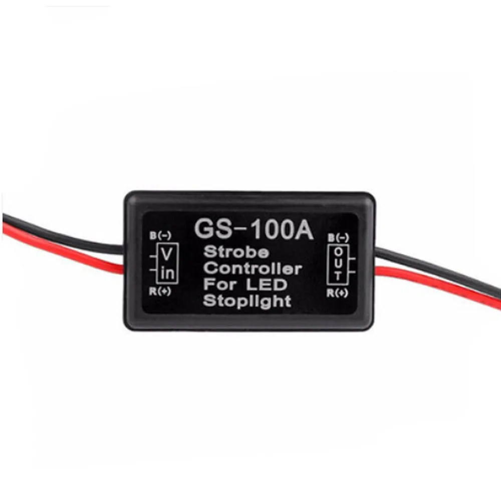

GS-100A Flash Strobe Controller Flasher Module for LED Brake Tail Stop Light 12V-24V