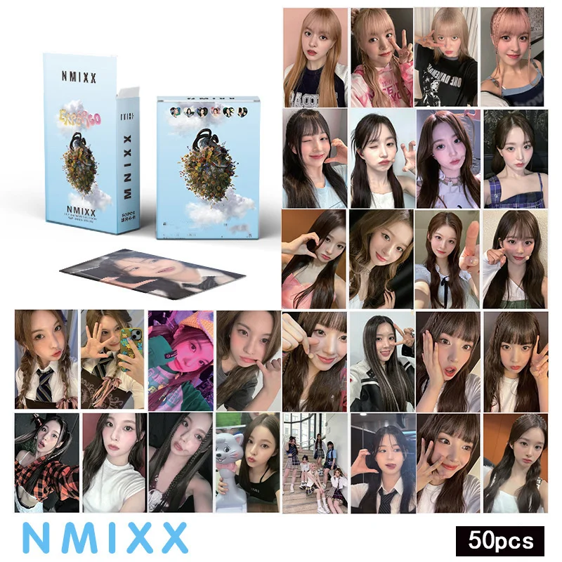 

Kpop 50pcs/set NMIXX ENTWURF AD MARE PICK LA Photocards Album Lomo Cards NMIXX Photo Cards Kpop Girls New Album Fans Gift Lomo