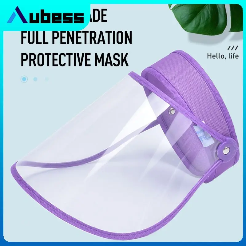 

1 шт. УФ-шляпа, защитная маска на все лицо, Пыленепроницаемая, с защитой от капель, высококачественный козырек, Солнцезащитная шляпа, Женская ...