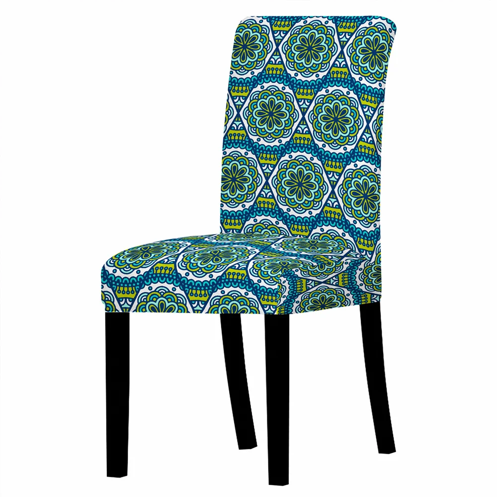 

Boho Mandala Print Removable Chair Cover High Back Anti-dirty Chair Protector Home Gaming Chair Office Chair Bean Bag Chair